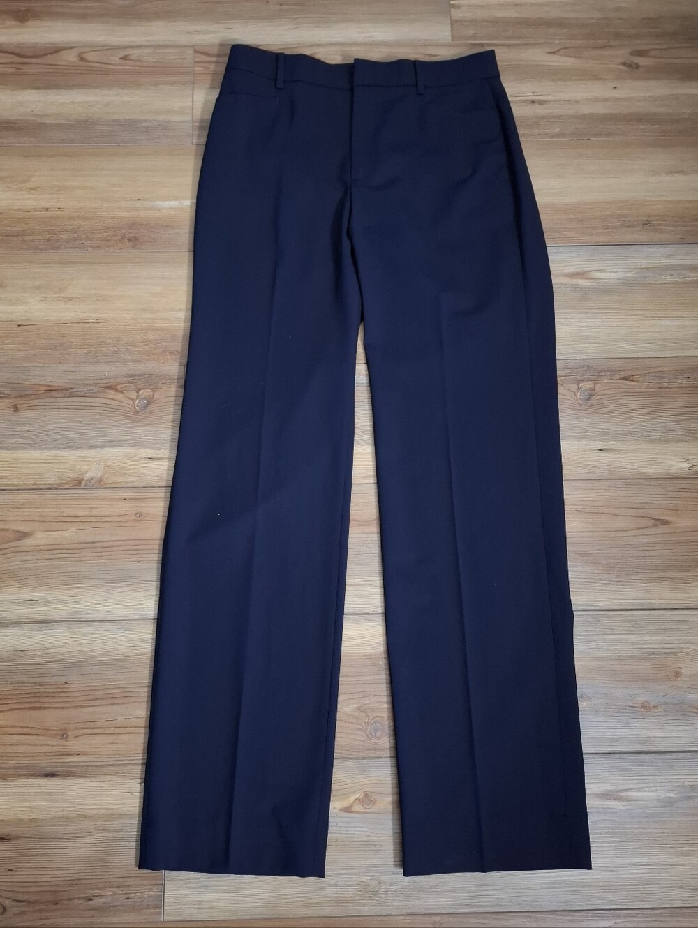 Banana Republic Dress Pants Women's 10L High Rise Straight Leg Navy Blue NEW